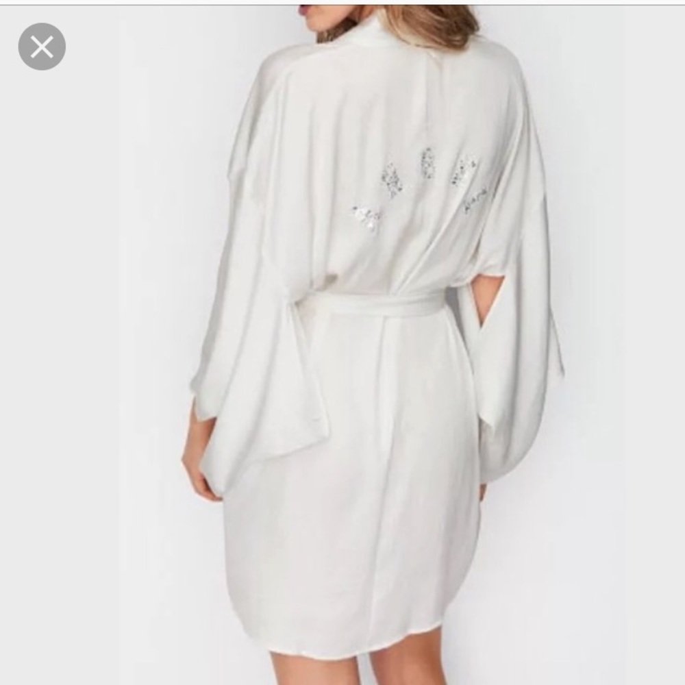 NWT VIctorias Secret Rhinestone Angel Bridal Robe